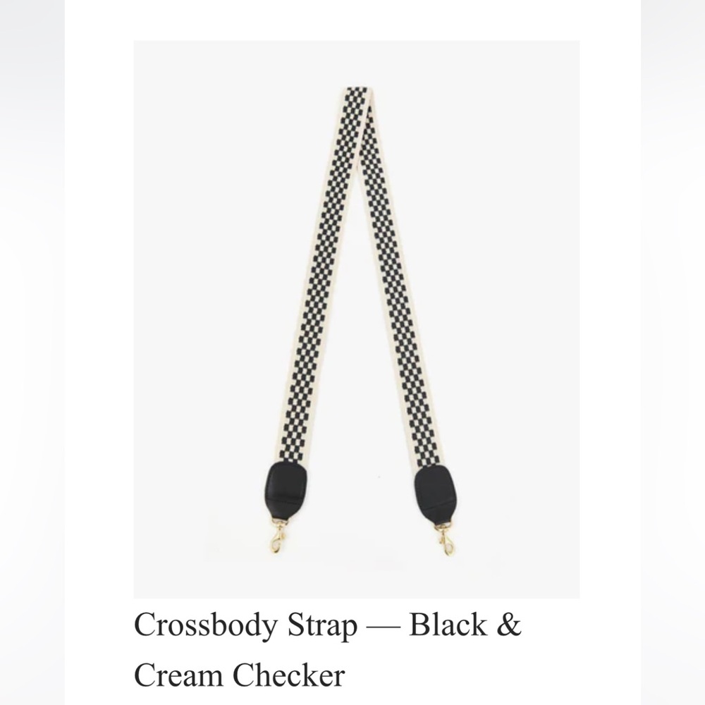 Clare V Checkered cross body strap